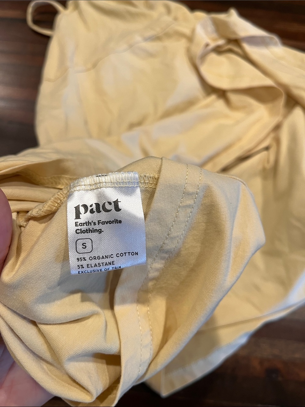 Pact Strappy yellow A-Line Sundress - Women built in bra - Picture 4 of 4